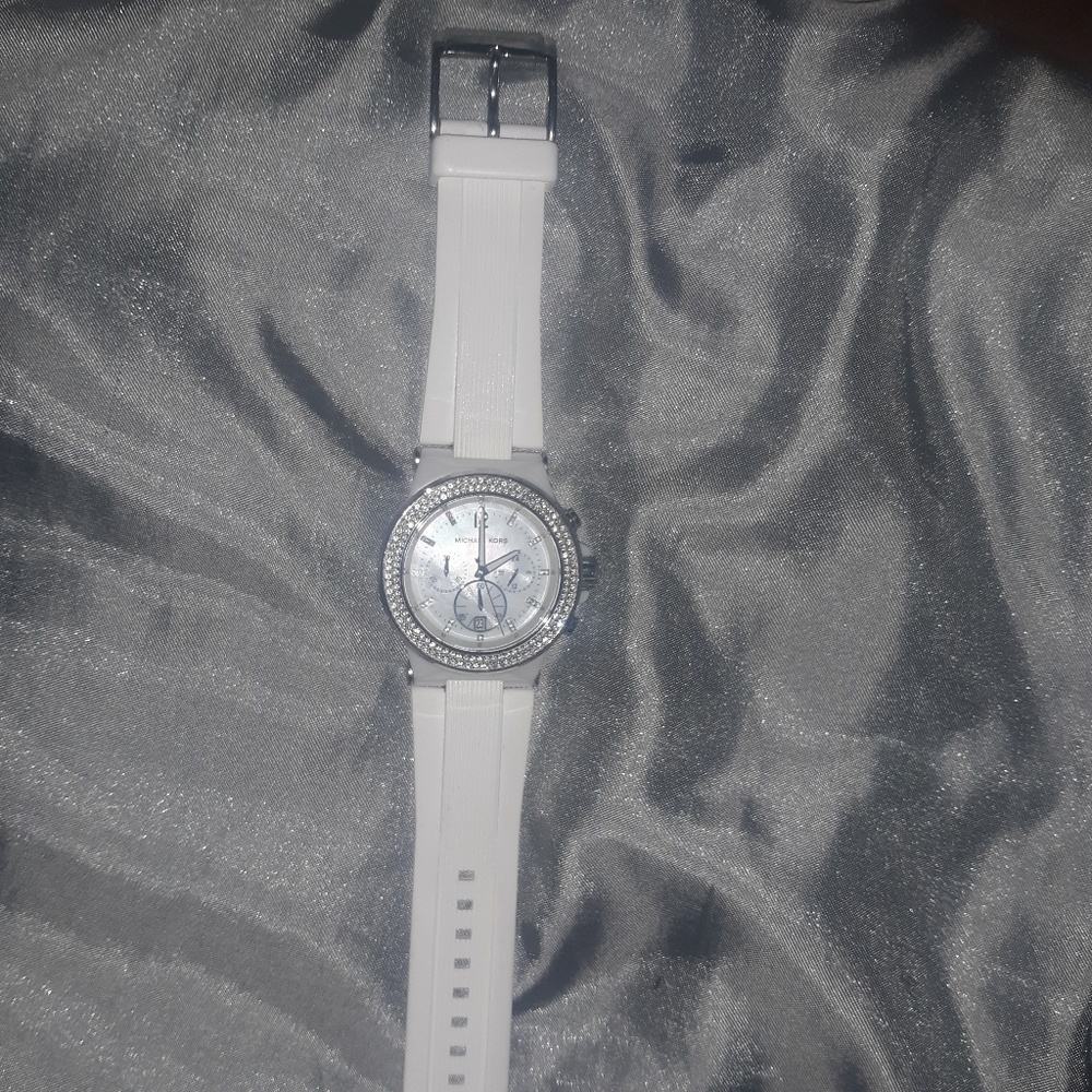 Michael kors silicon white watch